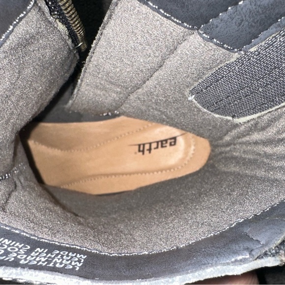 Earth Spruce Dark Grey Leather Ankle Boots Size 8/8.5 - Picture 11 of 13